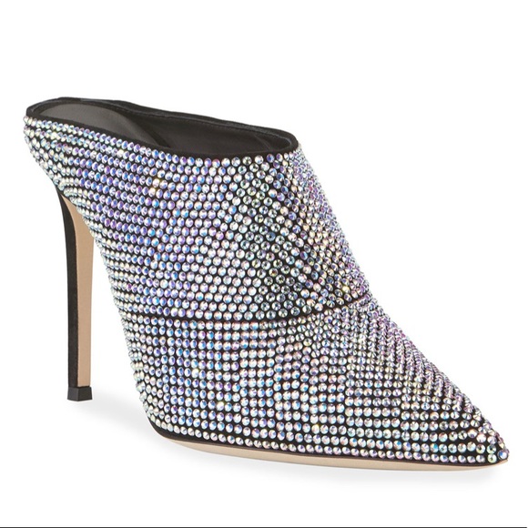 Giuseppe Zanotti Shoes - Giuseppe Zanotti Crystal Slide Pointed